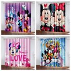 Girls Curtains Kids 3D Cartoon Mickey Mouse Blackout Curtains Ring Top Eyelet