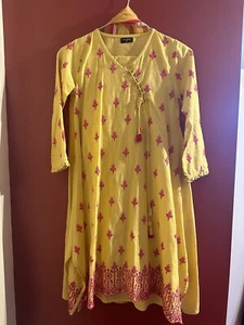 Girls winter dress-lime light- readymade-3 piece suit 8-9 years girls - Picture 1 of 5