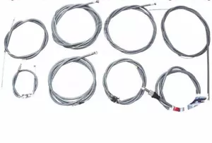 Lambretta LI GP SX TV Full Cables Set Grey Friction Free Nylon Lined AEs - Picture 1 of 1