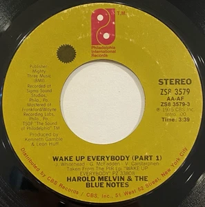 Harold Melvin & The Blue Notes – Wake Up Everybody Part 1 / Part 2 – 1975 45 RPM - Picture 1 of 5
