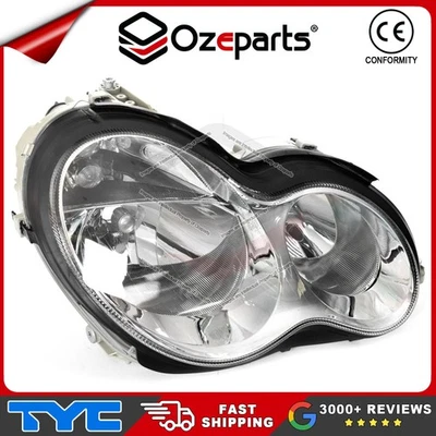 RH RHS Right Head Light Lamp For Mercedes Benz C Class W203 Sedan Wagon 04~07 - Image 1 of 4
