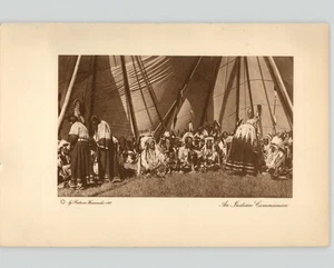 Wanamaker/Dixon "An Indian Communion" 1913 Photogravure from The Vanishing Race - Picture 1 of 2