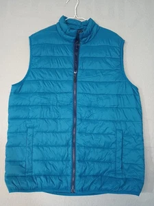 Chaleco acolchado Swiss Tech para hombre equipo de rendimiento talla L cremallera frontal azul azulado - Imagen 1 de 7
