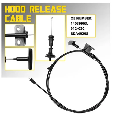 Cable de liberación de pestillo de capó con mango para Chevrolet/GMC Suburban 1981-1991 14039963 Foto 1 de 4