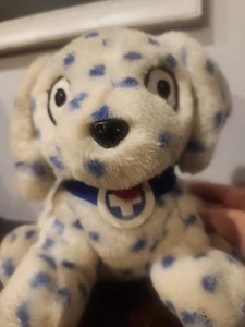 Little General Dog By Fancy Zoo A & A  A&A Plush Blue Dalmatian Collar Embroider - Picture 1 of 10