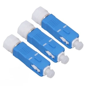3x Fiber Optic Stecker Adapter SC Männlichen Zu FC Weibliche Single Mode Konver❀ - Afbeelding 1 van 24
