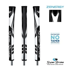SuperStroke Golf Putter Grip Zenergy Pistol Tour Black / White +FREE Tape - Picture 1 of 1