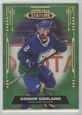 2021-22 Upper Deck Stature Green /149 Conor Garland #31 - Image 1 of 2