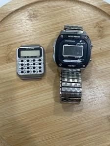 Micronta Digital Vintage Men's Watch 1980s Untested for Parts/Repair - Picture 1 of 6