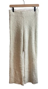 Aerie Hose Damen klein creme Boucle Sherpa weites Bein Lounge kuschelig Gummibund - Bild 1 von 6