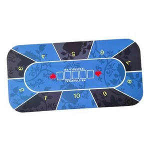 Rubber Poker Table Layout Tabletop Mat Anti-slip Roll-up Smooth Craps Pad - Picture 1 of 6