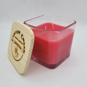 NEW Canyon Creek Candle Company 14oz Cube jar CHERRY BLOSSOM scented Handmade! - Picture 1 of 1
