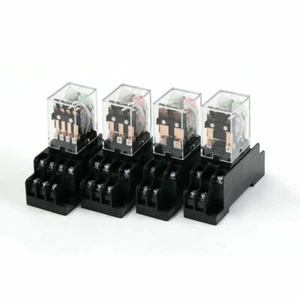 Juego de relés electromagnéticos 12VDC 24VDC 36VAC 110VAC 220AC 24VAC relé de alimentación de bobina - Imagen 1 de 8