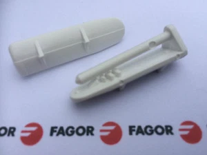 2x Original Fagor Geschirrspüler Besteckkorb Schiene Hinter Endkappe (Paar) - Imagen 1 de 3
