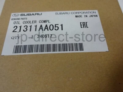 Enfriador de aceite original Subaru WRX 2002-05 STi 2004-07 XT OUTBACK/LEGACY 2005-09 FABRICANTE DE EQUIPOS ORIGINALES Foto 1 de 4