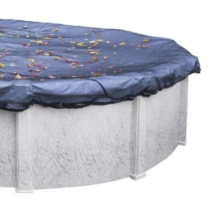 Pool Mate Swimming Pool Standard 18' Round Leaf Net Cover - Black - Picture 1 of 2