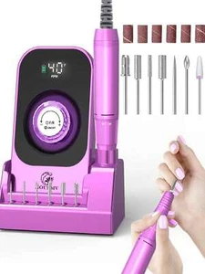 Watso-Portable Nail Drill Electric File, 40000RPM Portable Nail File Machine,Cor - Picture 1 of 66