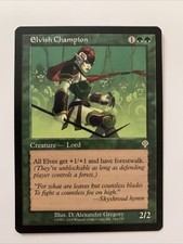 Elvish Champion - Invasion NM Green Rare MAGIC MTG CARD Unplayed! UP NM