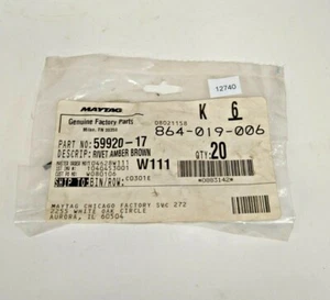 Maytag Refrigerator Rivet Amber Brown 59920-17 (Set of 9) - Picture 1 of 2