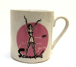 Taza de espresso Rosanna Scandale 2,5" de alto rosa interior hermosa niña francesa - Imagen 1 de 6