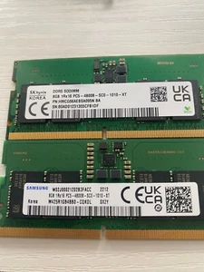 2 Pieces 8GB 1Rx16 PC5-48008 SODIMM 262-Pin Non-ECC 16GB total - Picture 1 of 1