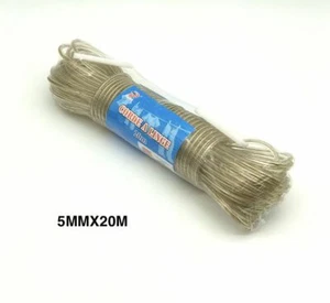 Corda Cavo Cavetto Stendibiancheria Bucato Panni Acciaio Plastificato 20m hmj - Foto 1 di 1