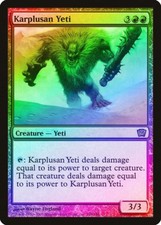 Karplusan Yeti FOIL 9th Edition NM Red Rare MAGIC THE GATHERING CARD ABUGames