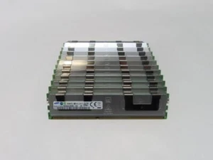 LOT OF 12X 32GB SAMSUNG (256GB) 4RX4 PC3L-10600R ECC REG M393B4G70DM0-YH9 MEMORY - Picture 1 of 2