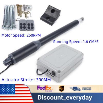 Electric Automatic Swing Gate Opener Single Arm Door Opener Kit & Remote Control - Image 1 of 4