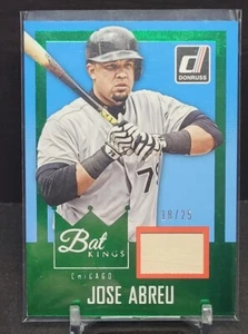Donruss José Abreu 2016 juego verde usado Bat Kings/25 White Sox - Imagen 1 de 2
