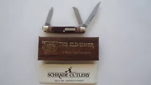 SCHRADE USA 1080T JUNIOR STOCKMAN OLD TIMER KNIFE - Picture 1 of 18