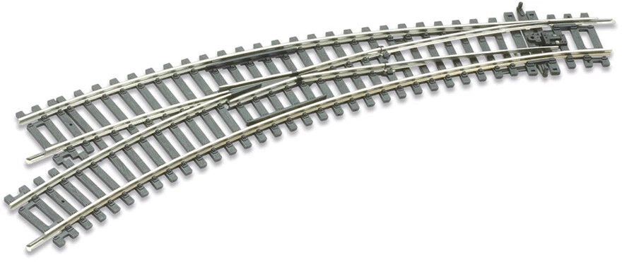 PECO Short Curved Double Radius Left Turnout (ST-245)