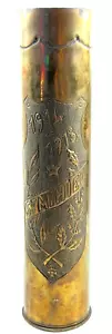 Antica prima guerra mondiale trincea arte conchiglia battaglia di Saint Mihiel FRANCIA 1914 1918 - Foto 1 di 21