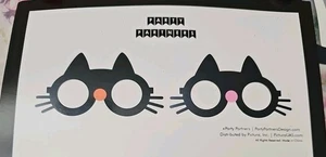 Halloween Cat Glasses By Party Partners Six Pairs Paper - Picture 1 of 3