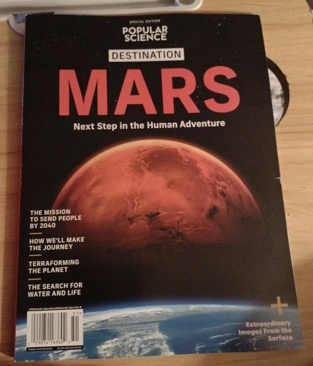Popular Science Magazine 2025 Mars Next Step in Human Adventure - Image 1 of 1