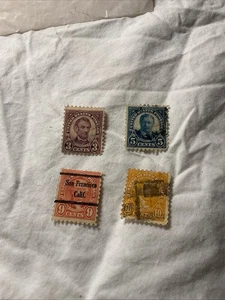 U.S.-(-1923-)-Scott # 584/586/590/591-lot Of 4-Stamps-USED-CV.$25.-#11 - Picture 1 of 5