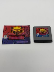 3-D Tetris Game Nintendo Virtual Boy Retro Video Games with Instruction Booklet