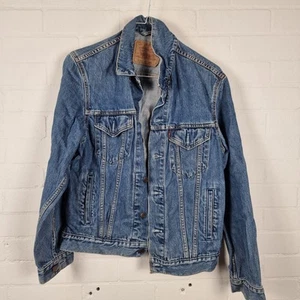Levi's Herren Blau Vintage Jeansjacke Knopfleiste Langarm Größe Medium UK - Bild 1 von 4