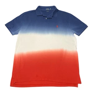 Polo Ralph Lauren Corbata Teñida Color Bloqueo Ombre Rugby Polo Calce Clásico Grande - Imagen 1 de 10