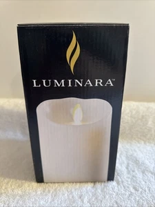 Nuova Candela a Pilastro Luminara Bianca Senza Profumo 3,5” X 7” Funzione Timer - Foto 1 di 4