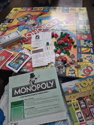 DC Comics Monopoly 2014 Full Set  Never Played Complete Batman Wonder Woman - Image 1 of 4