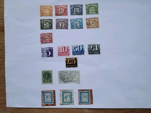 A selection of GB + WORLD POSTAGE DUE/REVENUE STAMPS - Picture 1 of 1