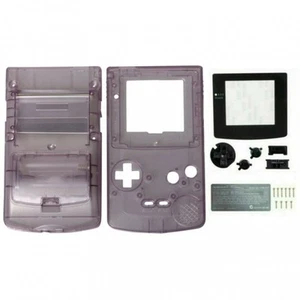 CARCASA COMPLETA PARA NINTENDO GAME BOY COLOR, FULL HOUSING, LILA TRANSPARENTE - Picture 1 of 1