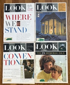 4 LOOK Magazines 1963 & 1964 - Picture 1 of 9