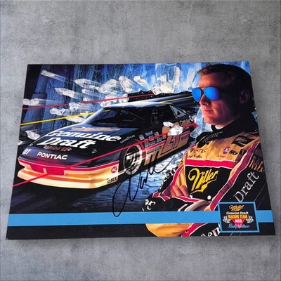 Rusty Wallace signed NASCAR WINSTON CUP photo 1990 MGD PONTIAC GRAND PRIX #27 - Image 1 of 2