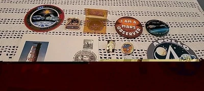 Vintage NASA Stickers Pins Coin Lot Of 10 Lot F  - Image 1 of 4