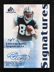 2007 SP Chirography Signatures Sapphire 1/1 Dwayne Jarrett Rookie Auto RC wo2 - Picture 1 of 3