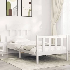Estructura de Cama con Cabecero Somier Mueble de Dormitorio Madera Maciza vidaXL - Imagen 1 de 168