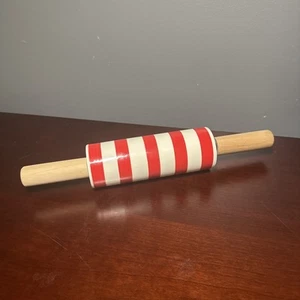Christmas Red Striped handled Rolling Pin Wondershop - Picture 1 of 3