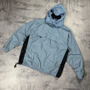 00s Vintage Puma Gorpcore Track Light Jacket Anorak Size S Blue mens - Picture 1 of 24